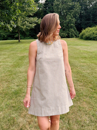 Lisa Striped Shift Dress