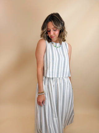 Chloe Stripe Crop Top