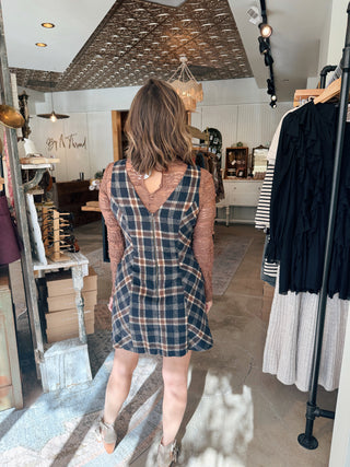 Poppy Plaid Mini Dress