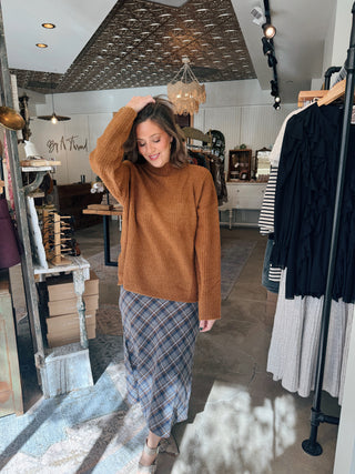 Winley Plaid Midi Skirt