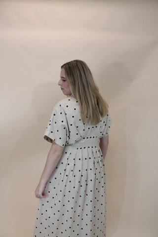 Meredith Polka Dot Midi Dress