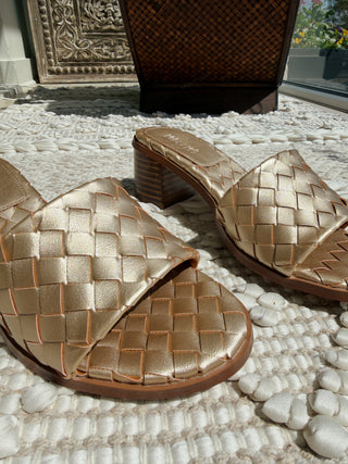 Riley Woven Heel Sandal