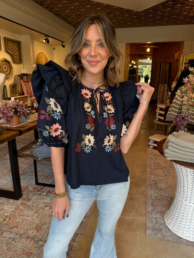 Liv Embroidered Top