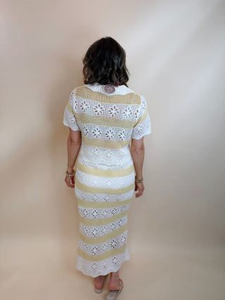 Maya Crochet Midi Skirt