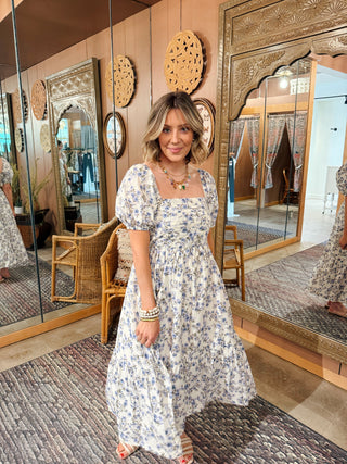 Greer Floral Midi Dress