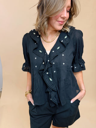 Darcy Embroidered Top