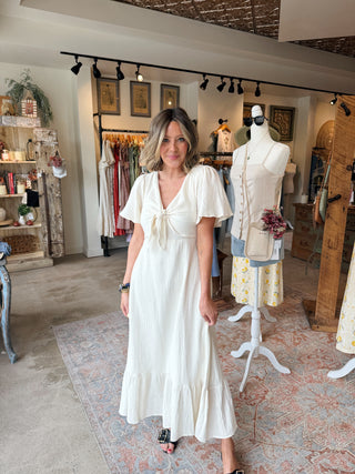 Selah Gauze Midi Dress