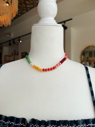 Natural Stone Beaded Necklace