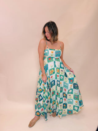 Livia Floral Print Maxi Dress