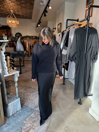 Kaiya Satin Maxi Skirt