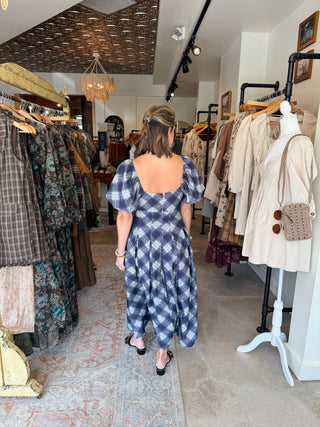 Cameron Plaid Midi Dress