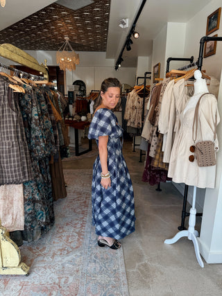Cameron Plaid Midi Dress