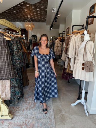 Cameron Plaid Midi Dress