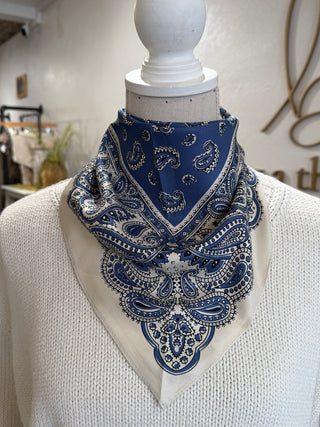 Paisley Satin Scarf