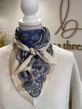Paisley Satin Scarf