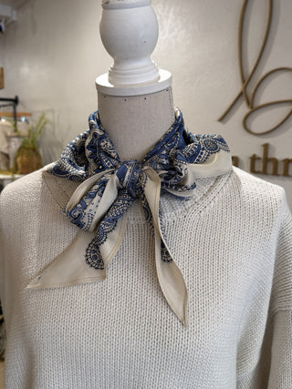 Paisley Satin Scarf