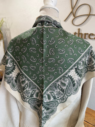 Paisley Satin Scarf