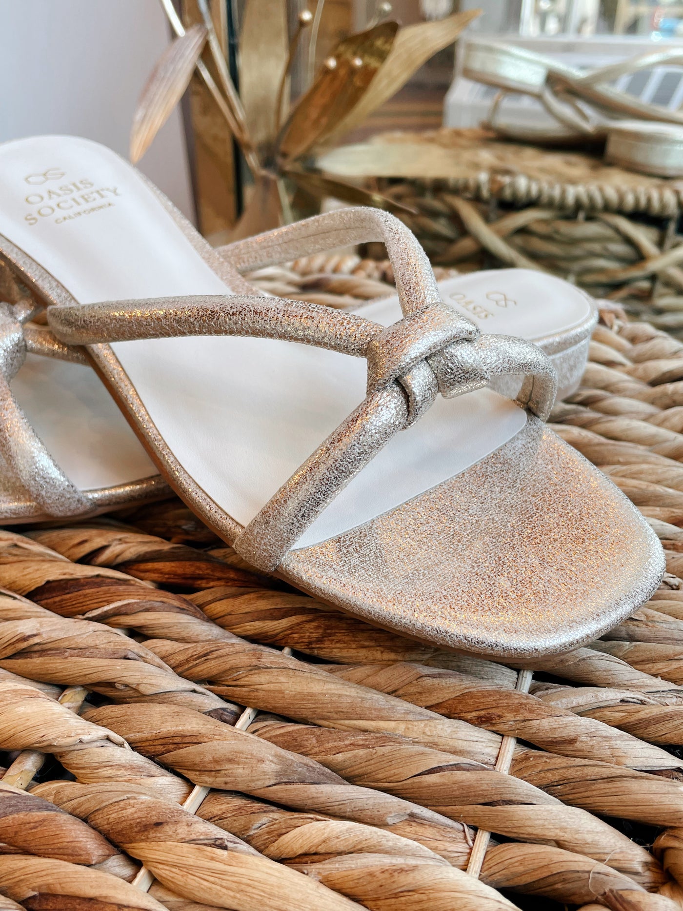 Ada Knotted Sandal - Gold