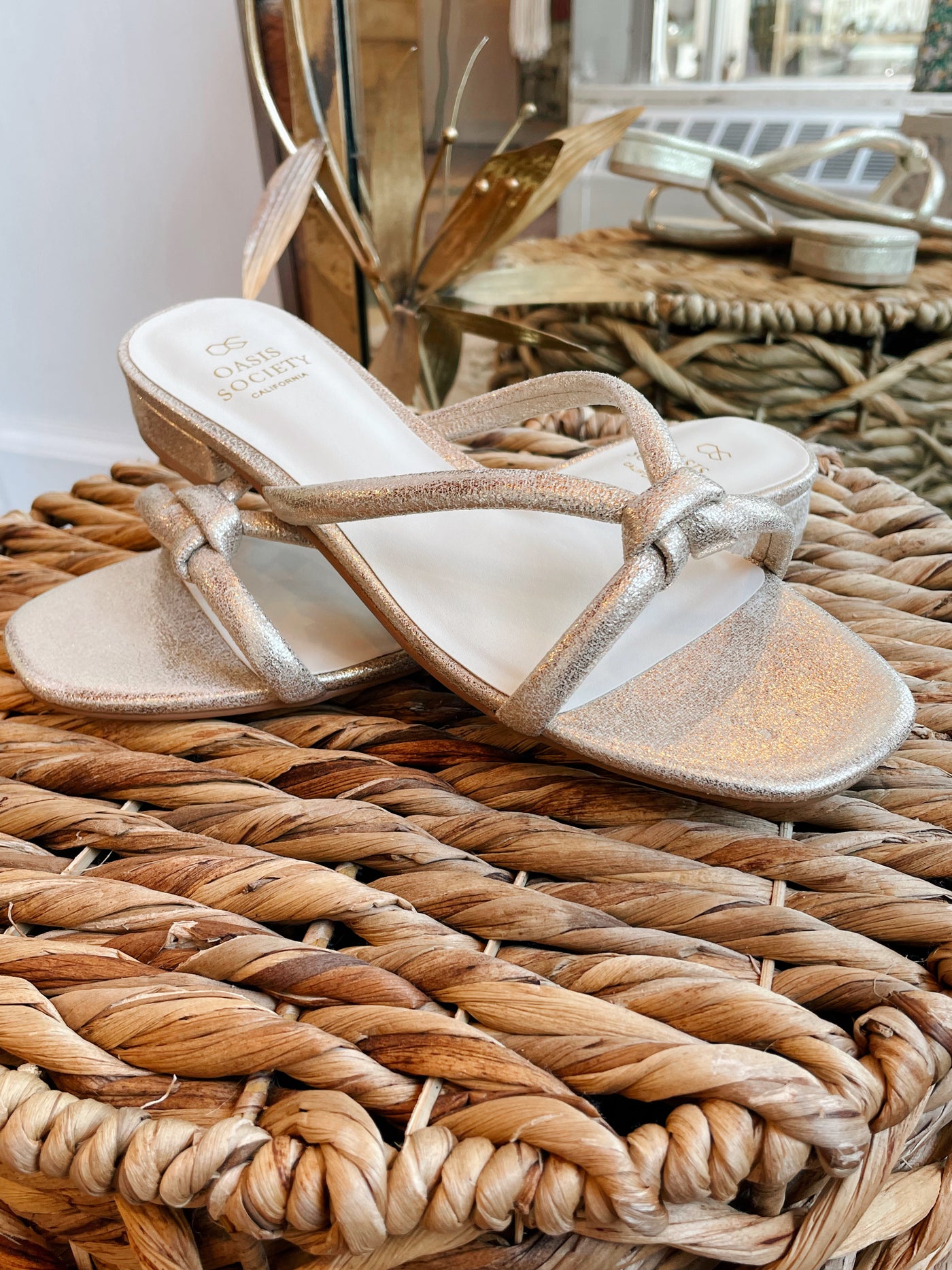 Ada Knotted Sandal - Gold