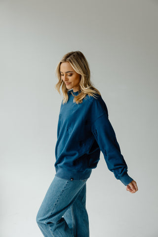 Navy Lion Logo Sweatshirt